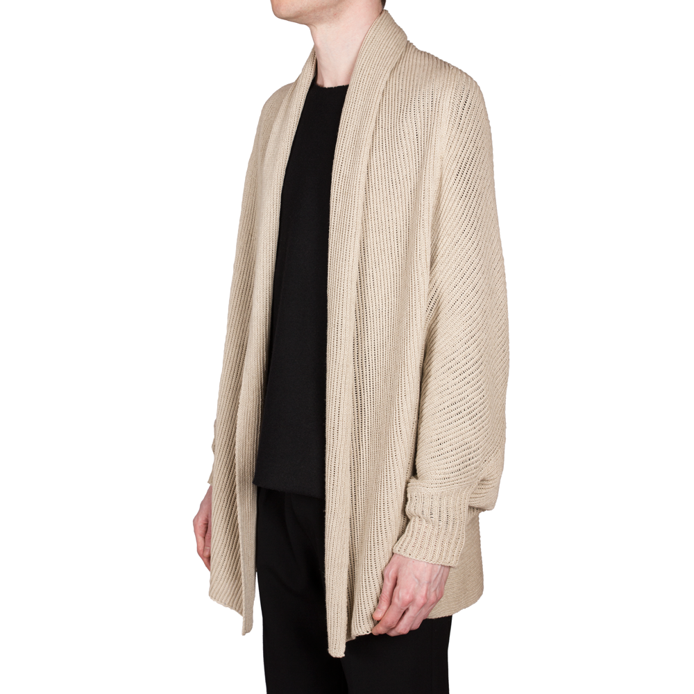 Knit Cape-Cardigan (Natural)