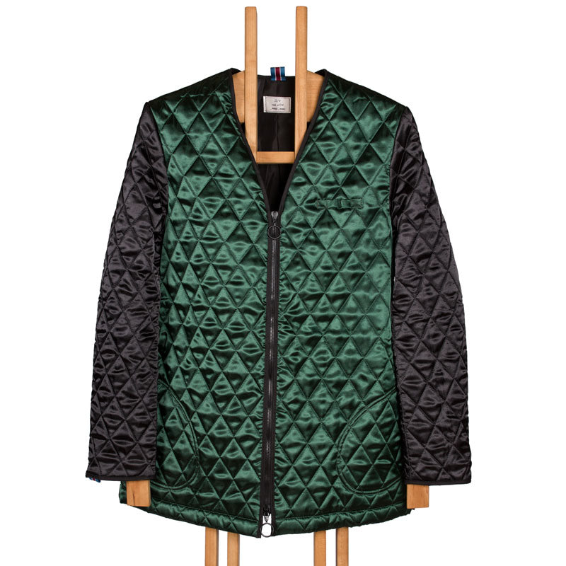 Two-Color Quilted Coat