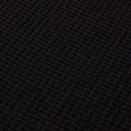 Wool Waffle Knit Top (Black)